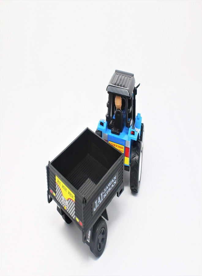 Shinsei Tractor with Trolley Blue - 3 Years and Up - Image 3